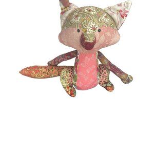 Handmade Patchwork Stuffed‎ Animal Fox Toy